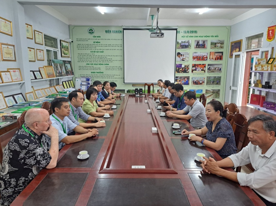Viện Lâm nghiệp và Phát triển bền vững tiếp đón đoàn tập huấn thực tế về CarboScan và CO2FIX- Dự án CIDEV Tăng cường giáo dục về biến đổi khí hậu vì sự phát triển bền vững ở Việt Nam (dự án CLIDEV)